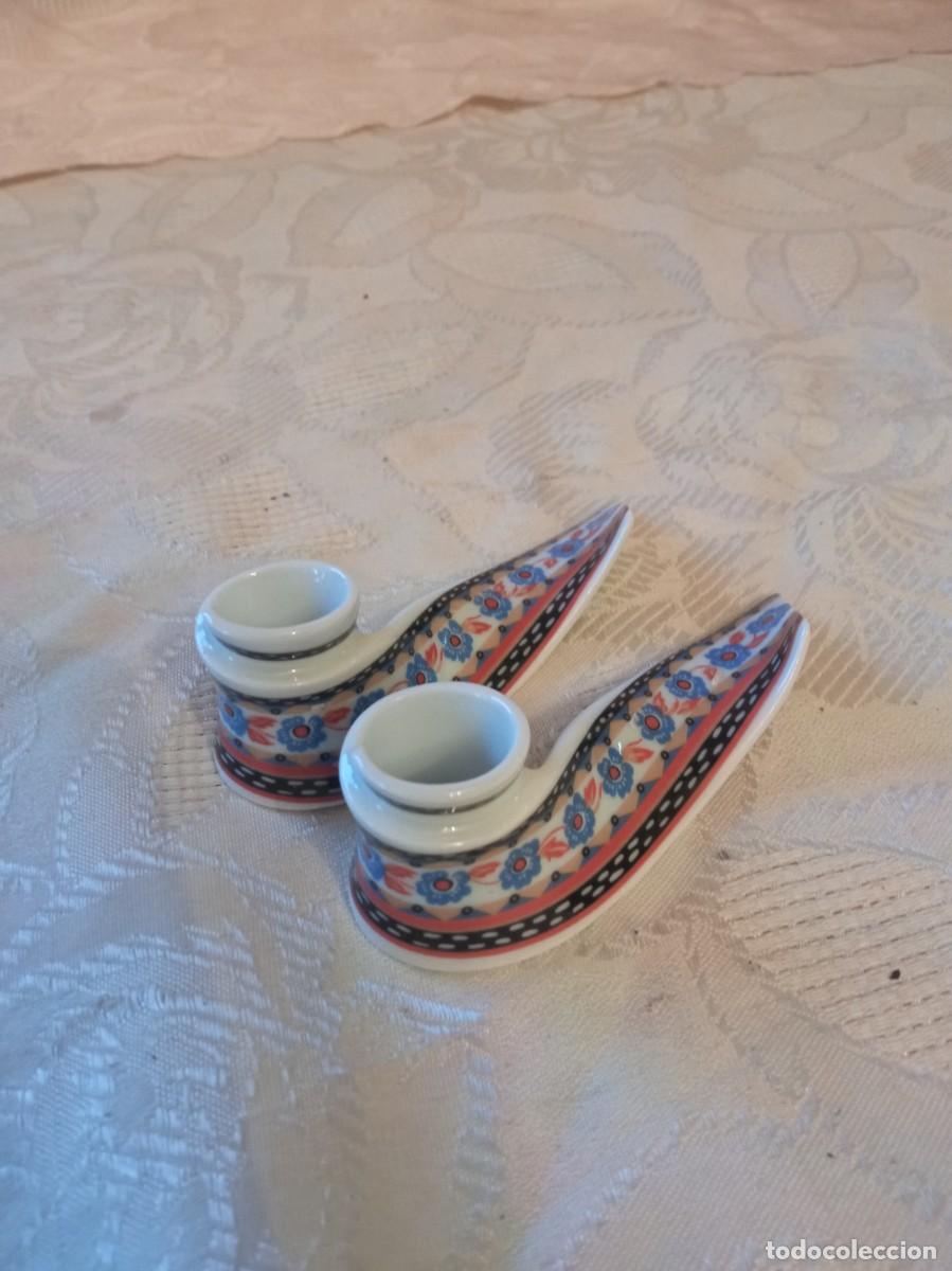 Antig&uuml;edades: Porta velas porcelana pavillon christofle Dhoria