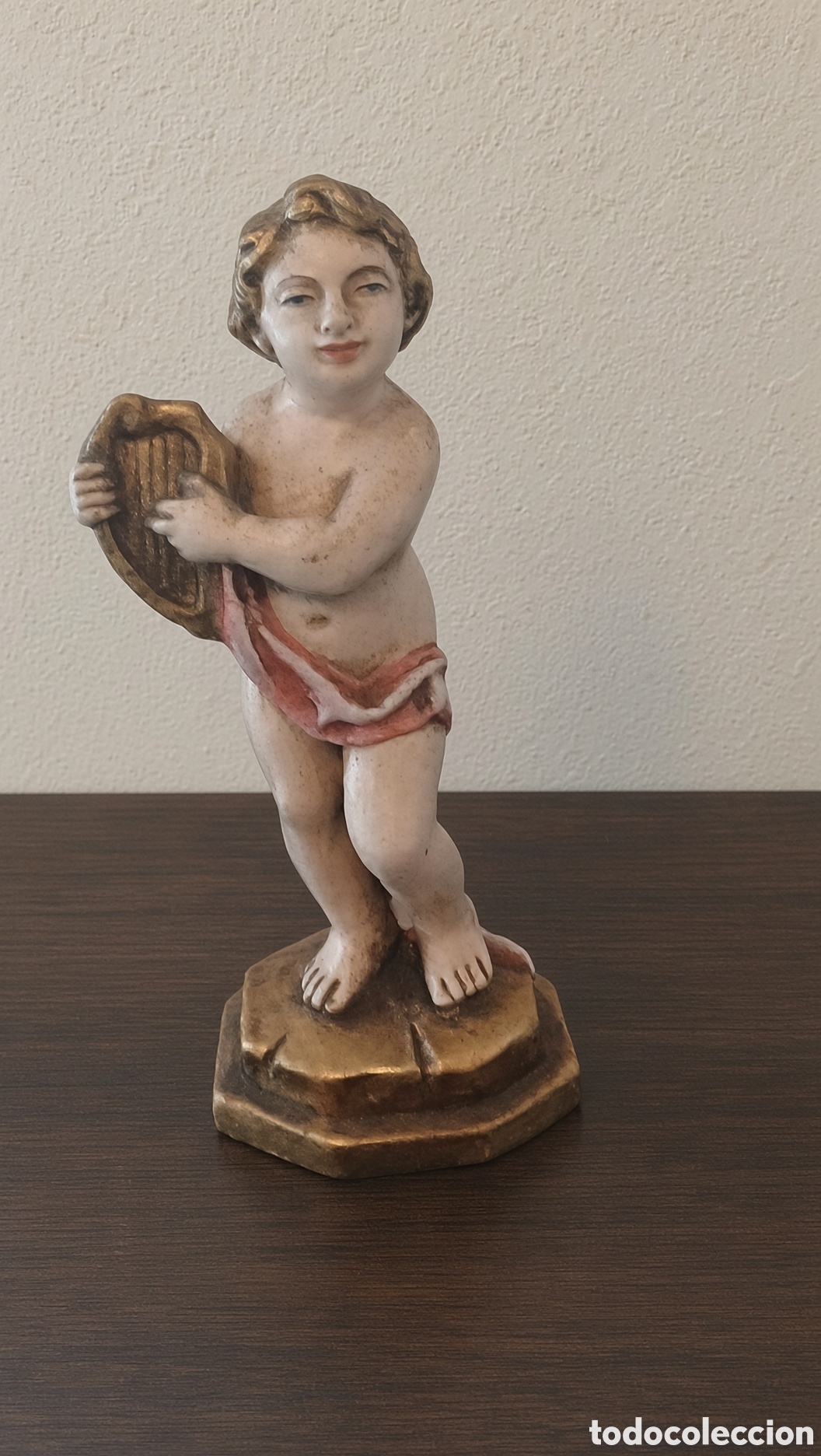 Antig&uuml;edades: Figura de putto (querub&iacute;n) m&uacute;sico