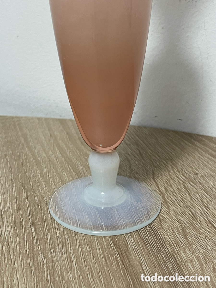 Antig&uuml;edades: COPA VIOLETERO MURANO ROSA Y TRANSPARENTE - Foto 3