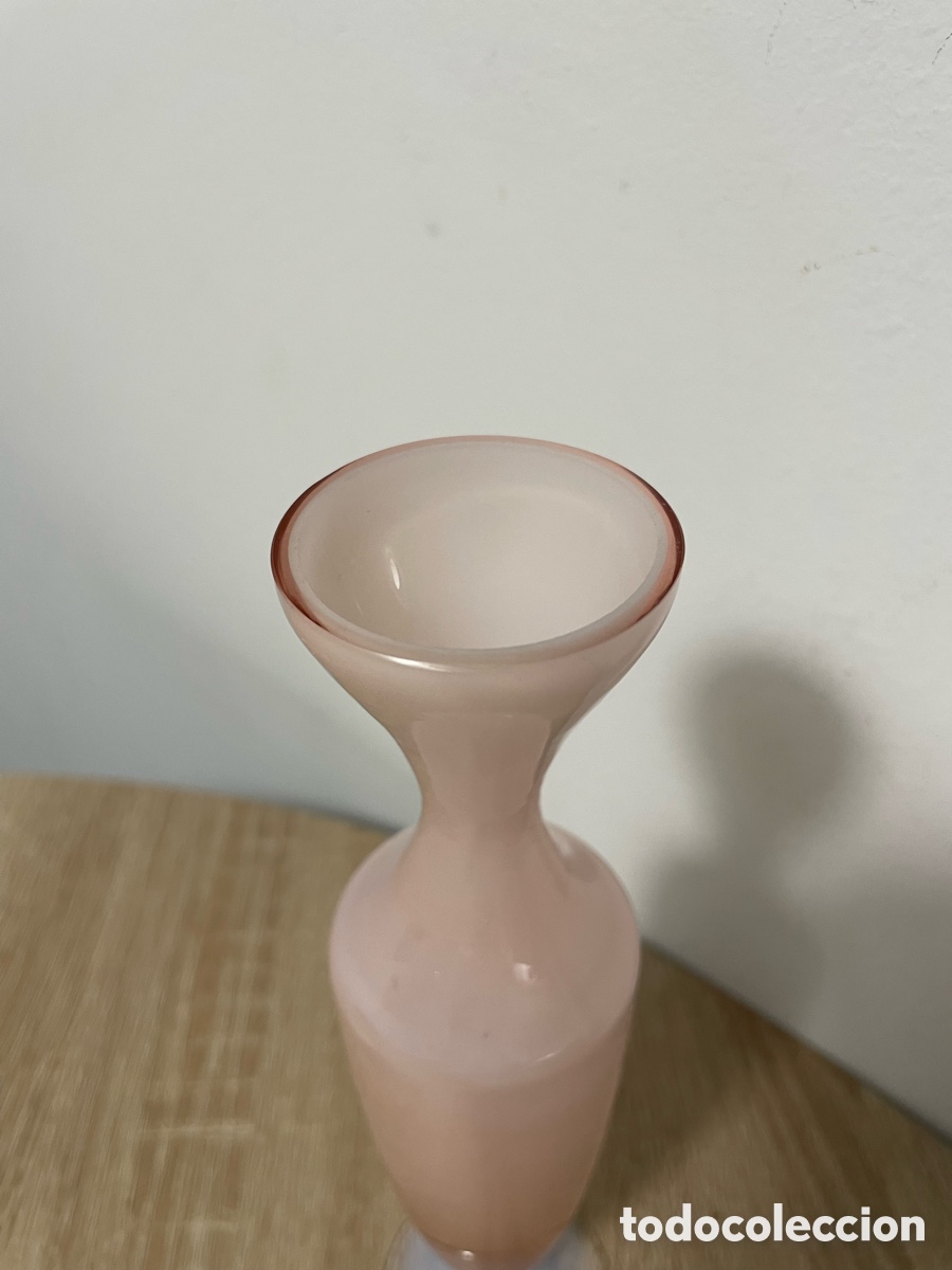 Antig&uuml;edades: COPA VIOLETERO MURANO ROSA Y TRANSPARENTE - Foto 4