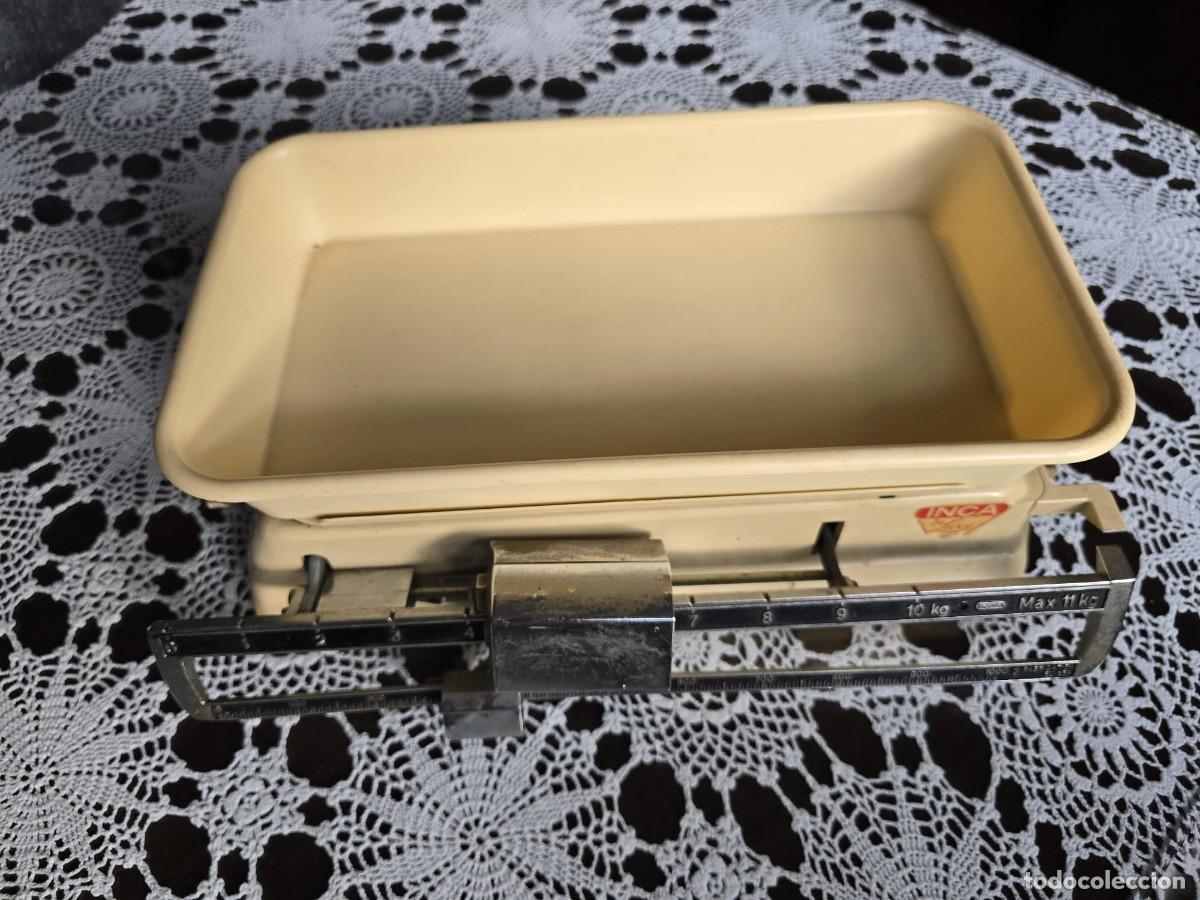 Antig&uuml;edades: B&aacute;scula de Cocina Vintage INCA (M&aacute;x. 11 kg) Fabricaci&oacute;n Suiza