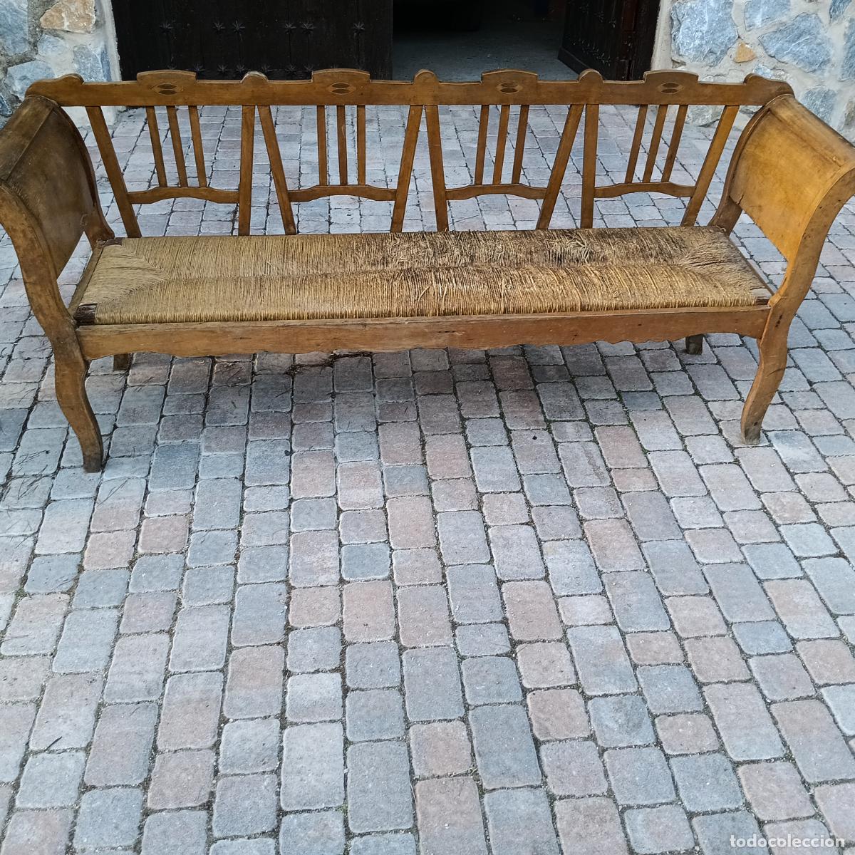 Antiques: BANCA DE MADERA ANTIGUA