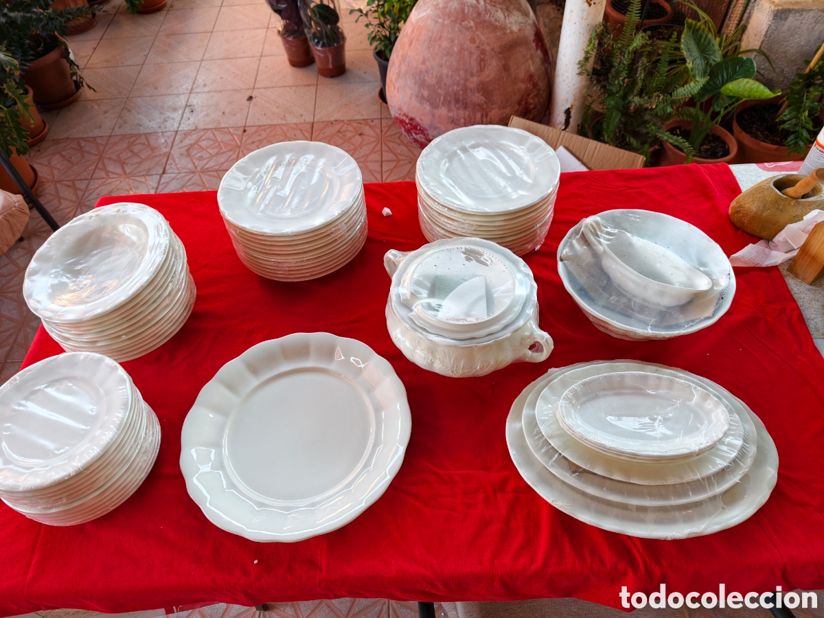 Antig&uuml;edades: Vajilla aurora blanca - Foto 2