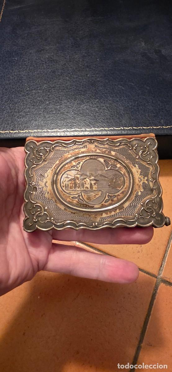 Antig&uuml;edades: Precioso carnet de baile de plata completo