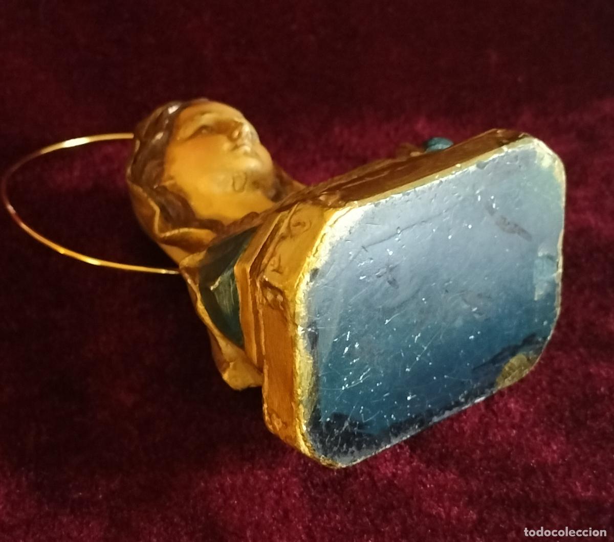Antig&uuml;edades: BUSTO DEVOCIONAL EN MINIATURA DE LA VIRGEN MAR&Iacute;A. - Foto 6