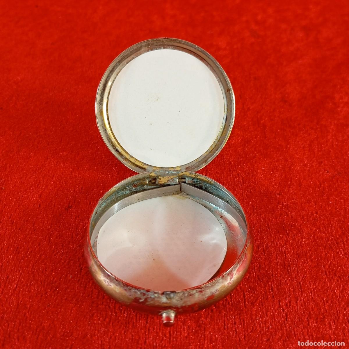 Antig&uuml;edades: ANTIGUO RELICARIO METALICO - CHAPADO EN PLATA - SIGLO XX - 5,3 CM DE DIAMETRO