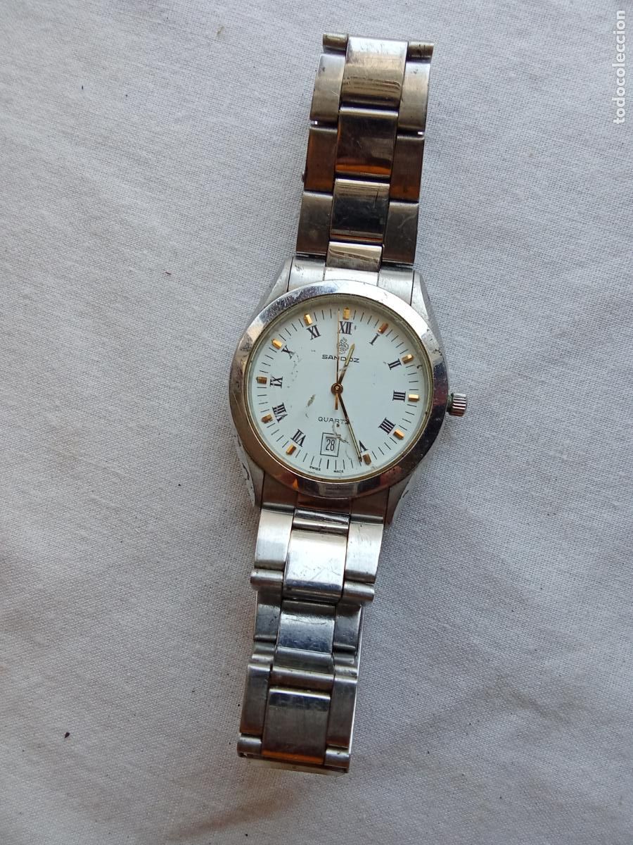 Antig&uuml;edades: Reloj pulsera marca sandoz R-2. Caja relojes