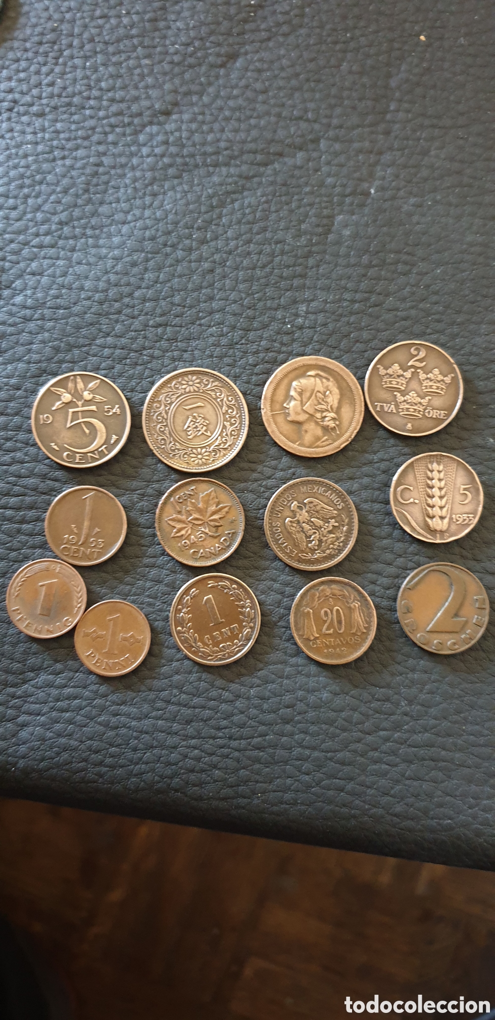 Antig&uuml;edades: Lote 13 monedas antiguas distintas fechas y paises