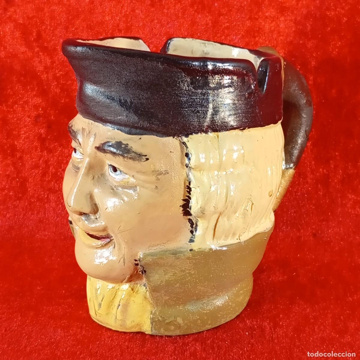 Antiquit&auml;ten: MINI TAZA VINTAGE DE CERAMICA - ESTILO TOBY - PINTADA A MANO - SIGLO XX - 9,2 CM DE ALTO
