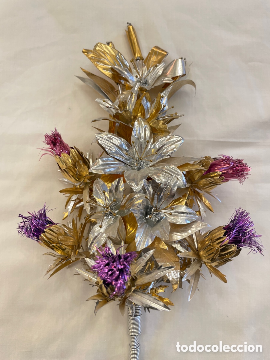 Antig&uuml;edades: Flor de talco siglo XX - Foto 2