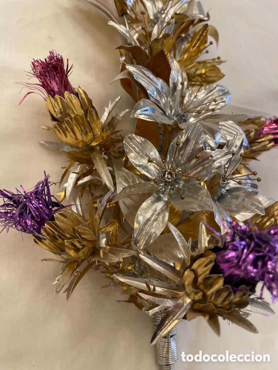 Antig&uuml;edades: Flor de talco siglo XX - Foto 4