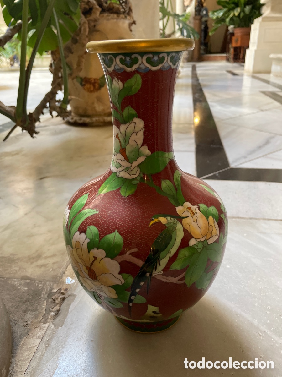 Antig&uuml;edades: Jarr&oacute;n cloisonn&eacute; siglo XX - Foto 2