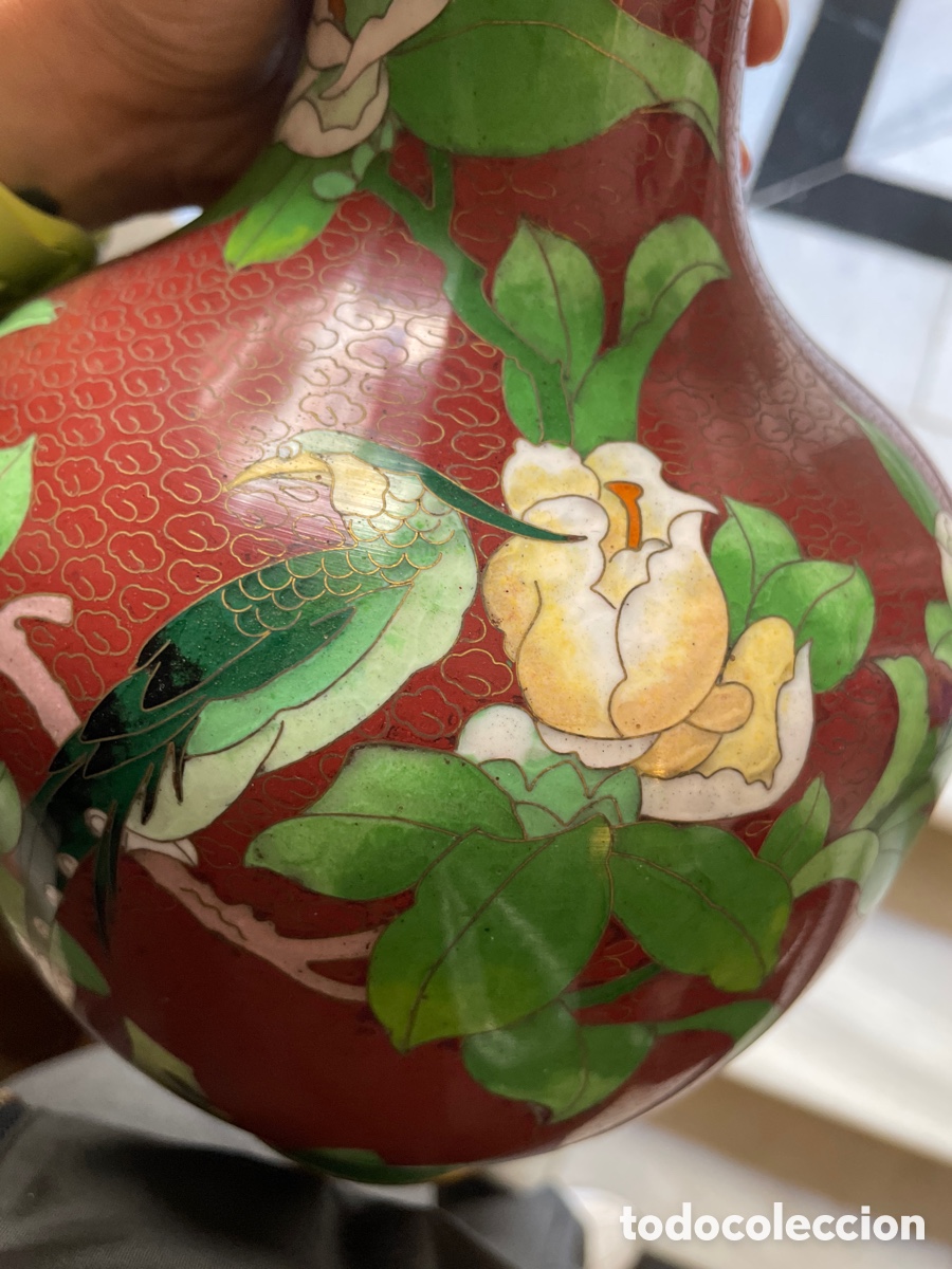 Antig&uuml;edades: Jarr&oacute;n cloisonn&eacute; siglo XX - Foto 4