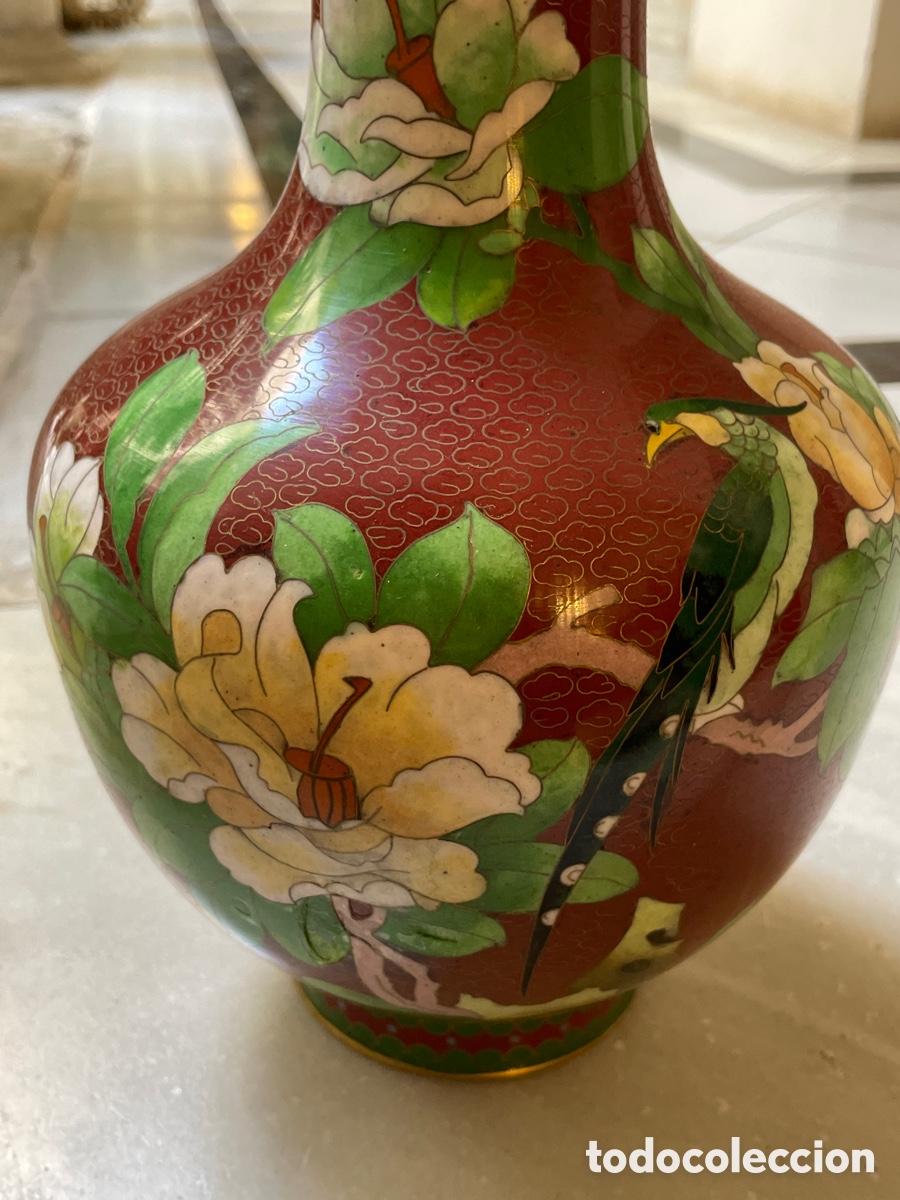 Antig&uuml;edades: Jarr&oacute;n cloisonn&eacute; siglo XX - Foto 5