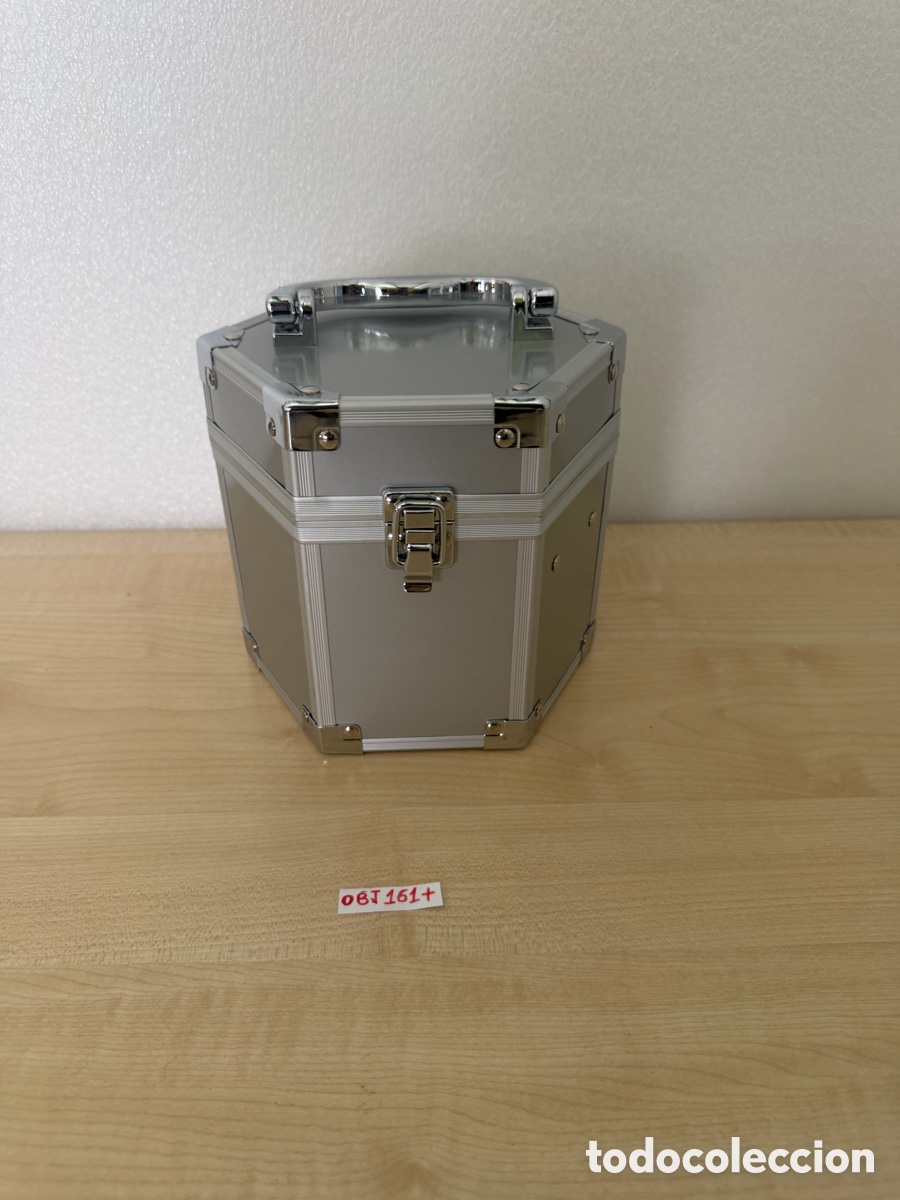 Antig&uuml;edades: Caja joyero Lancome aluminio