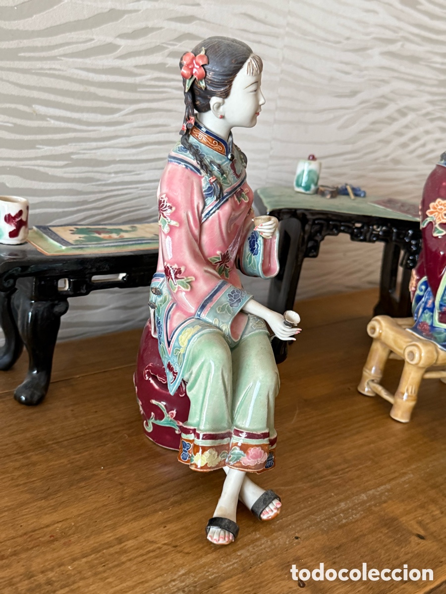 Antig&uuml;edades: CONJUNTO. PORCELANA CHINA - Foto 9