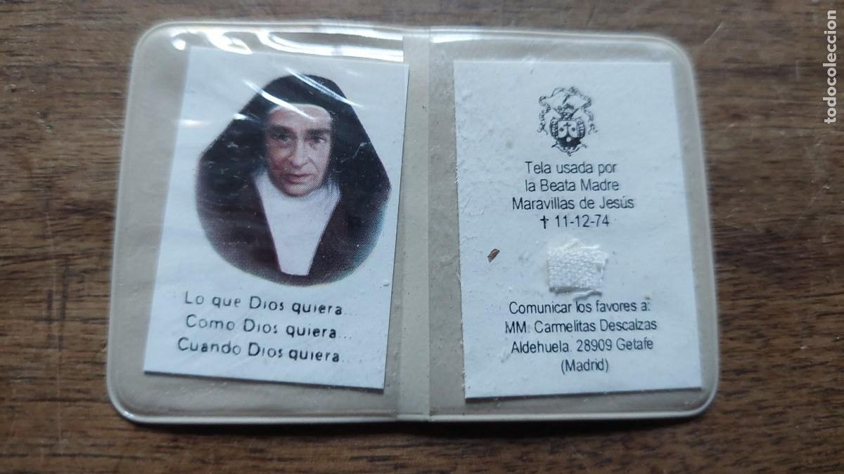 Antig&uuml;edades: Reliquia de la madre Maravillas de Jesus