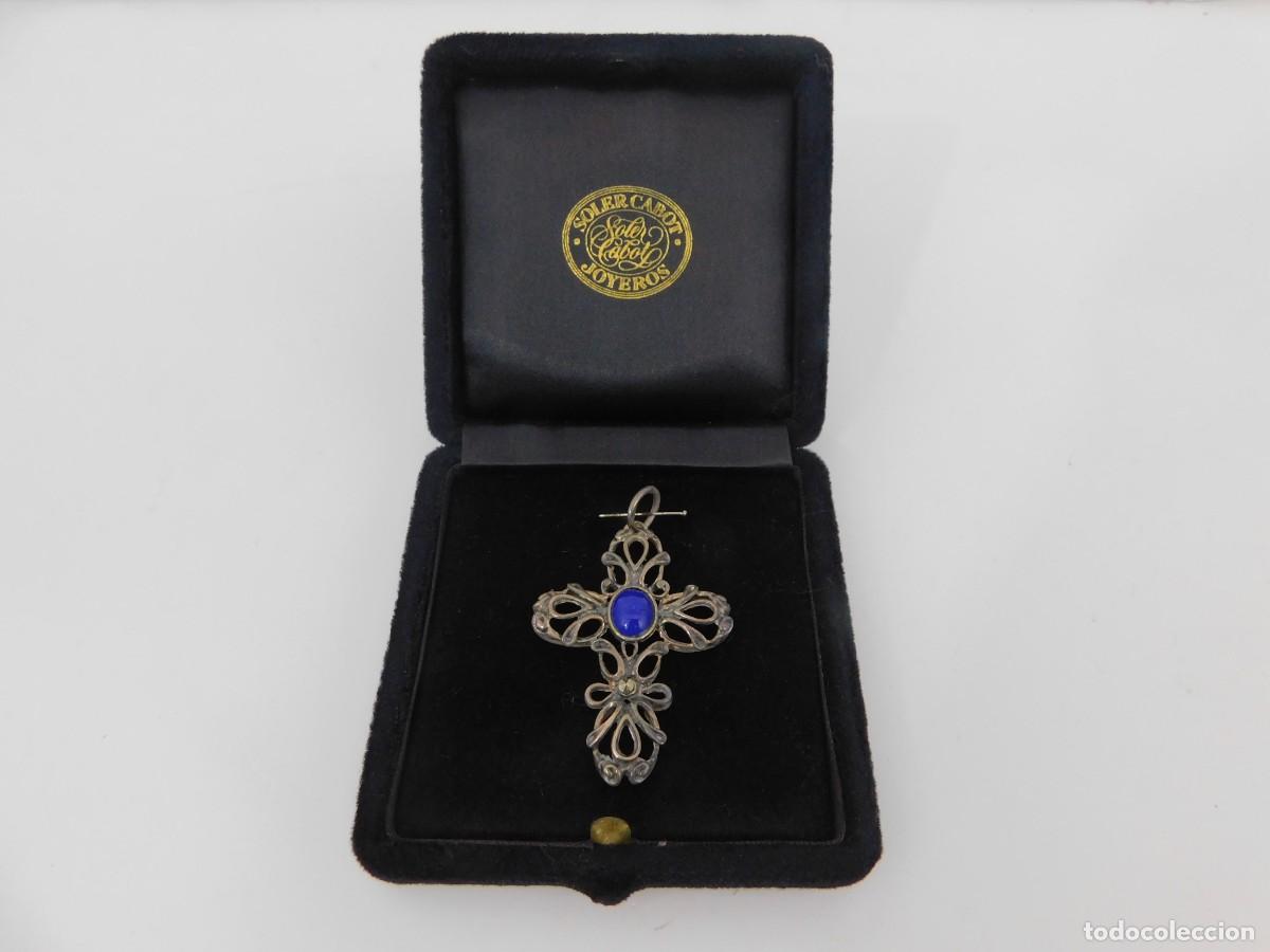 Antig&uuml;edades: CRUZ DE PLATA CON LAPISL&Aacute;ZULI - Foto 11
