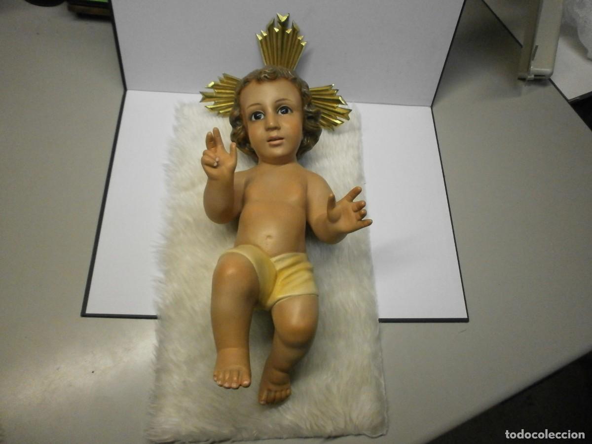 Oggetti Antichi: ni&ntilde;o jesus ojos de cristal 36 cms