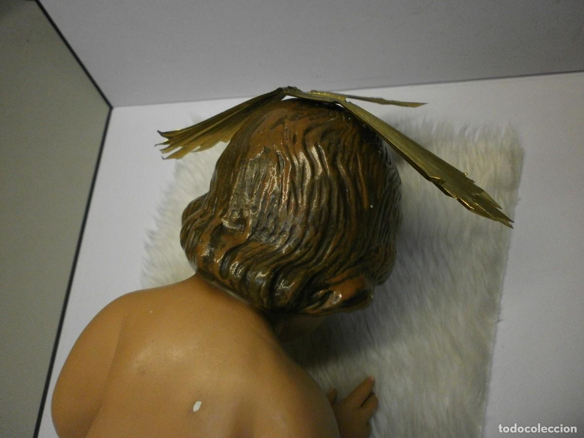Antig&uuml;edades: ni&ntilde;o jesus ojos de cristal 36 cms - Foto 11