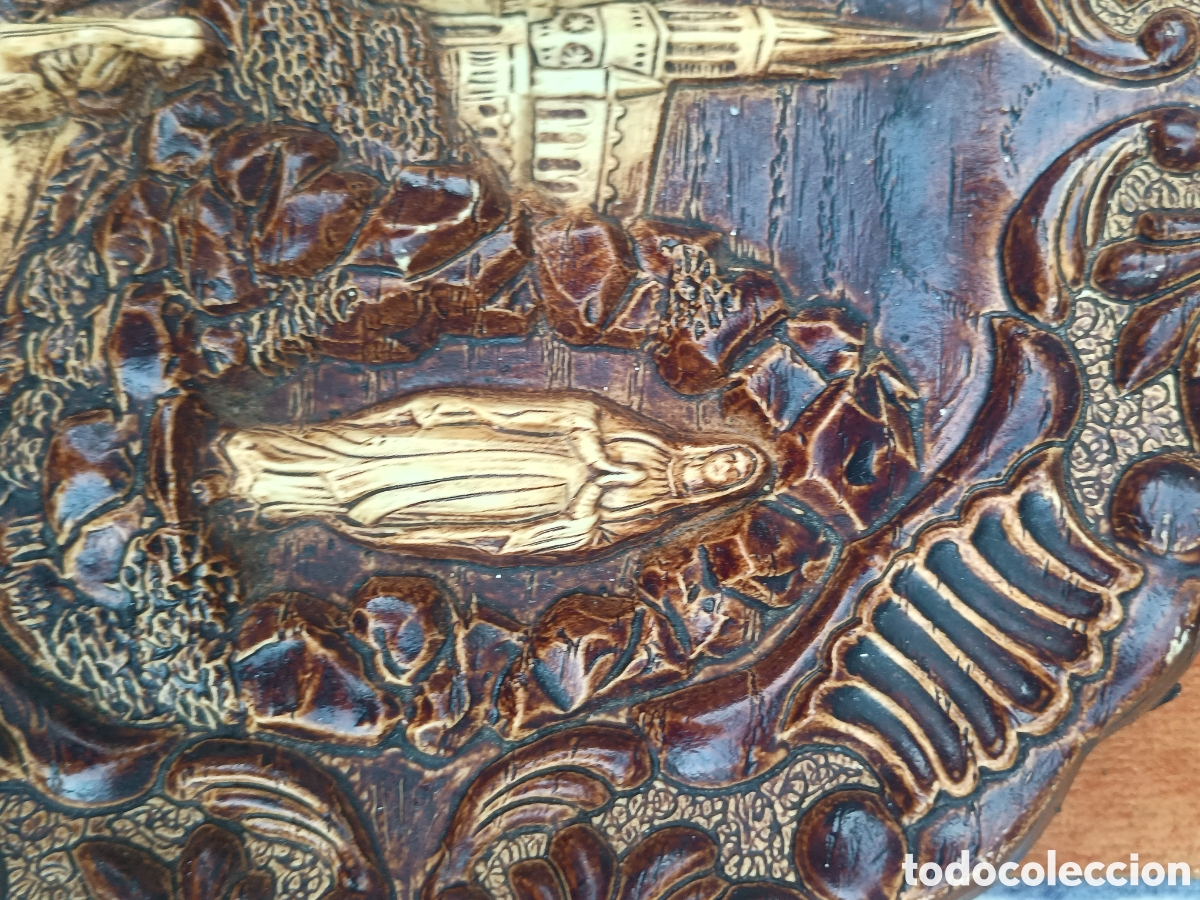 Antig&uuml;edades: Plata de la virgen de Lourdes - Foto 3