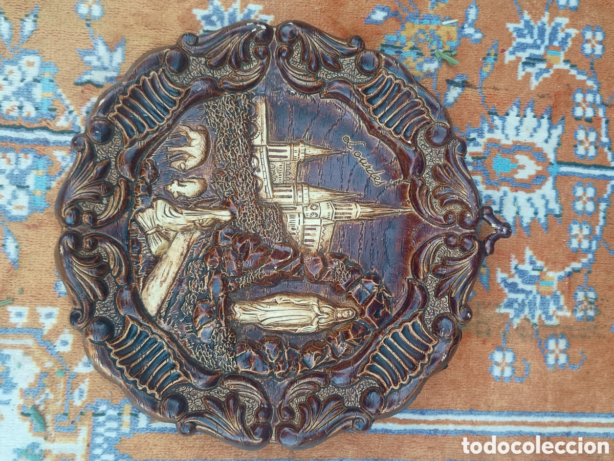 Antiquit&eacute;s: Plata de la virgen de Lourdes