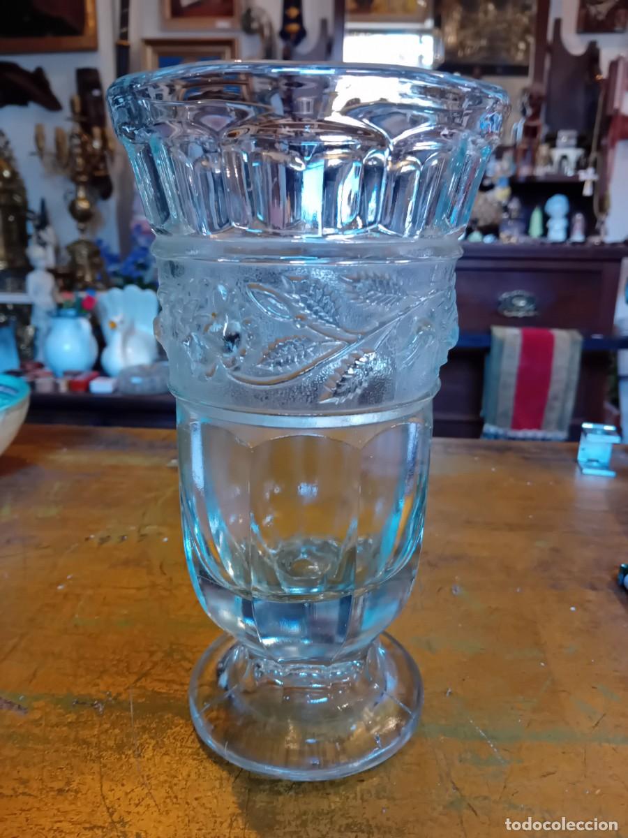 Antiquit&eacute;s: Jarr&oacute;n de cristal prensado d&eacute;cada de los 50