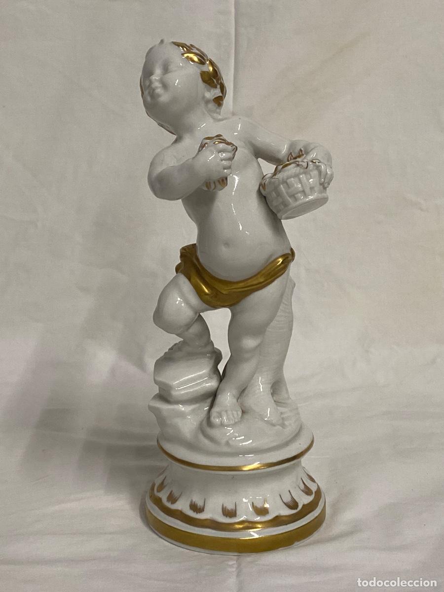 Antig&uuml;edades: PAREJA DE PORCELANAS DE LA MARCA HISPANIA. - Foto 2