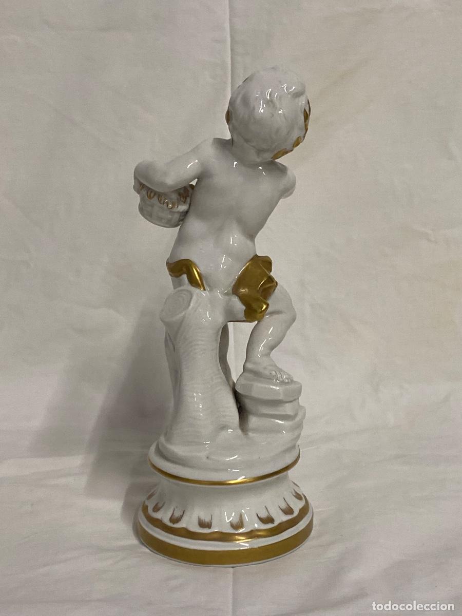 Antig&uuml;edades: PAREJA DE PORCELANAS DE LA MARCA HISPANIA. - Foto 3