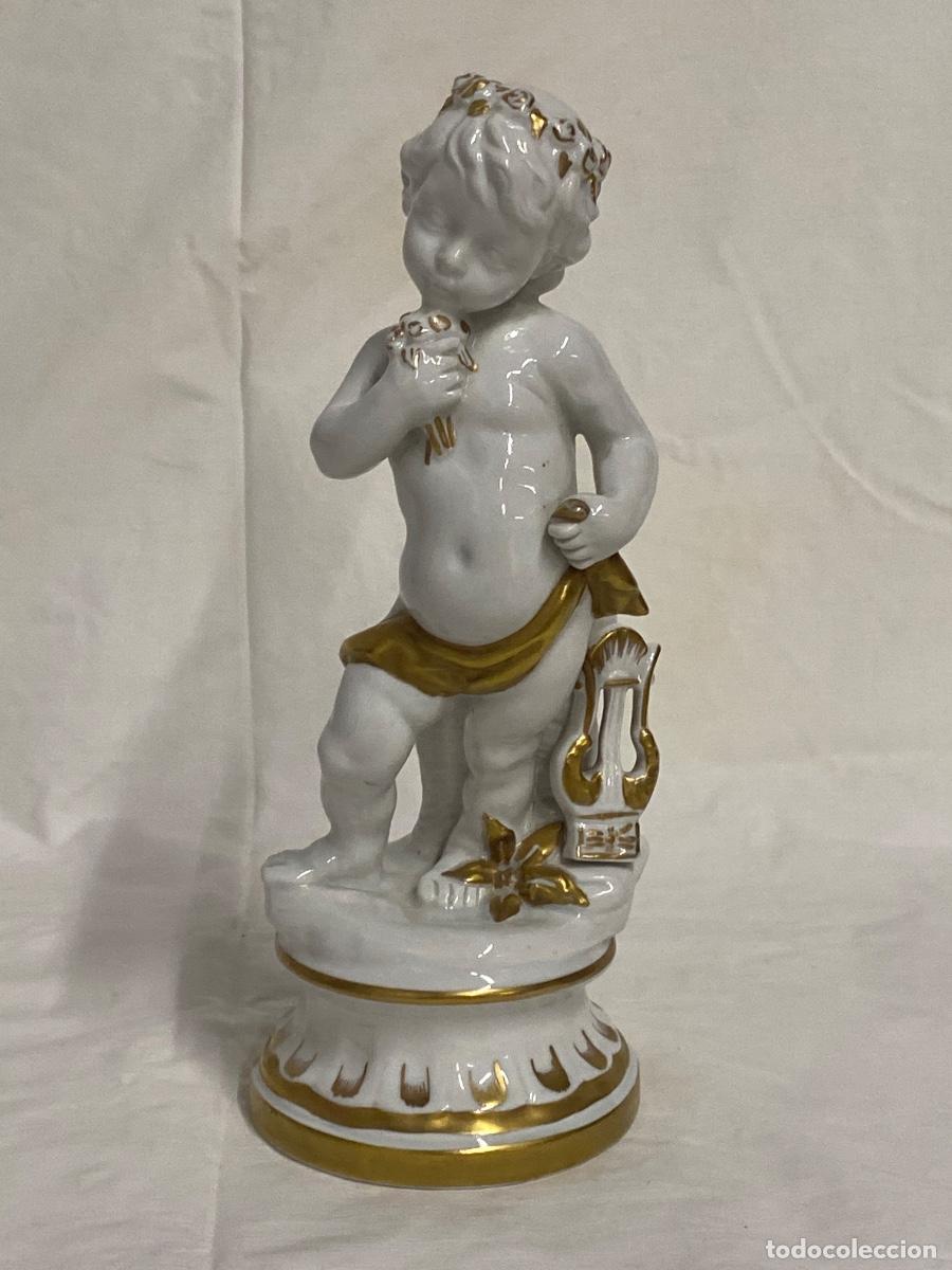Antig&uuml;edades: PAREJA DE PORCELANAS DE LA MARCA HISPANIA. - Foto 4