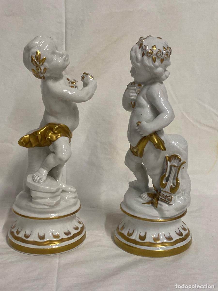 Antig&uuml;edades: PAREJA DE PORCELANAS DE LA MARCA HISPANIA. - Foto 6