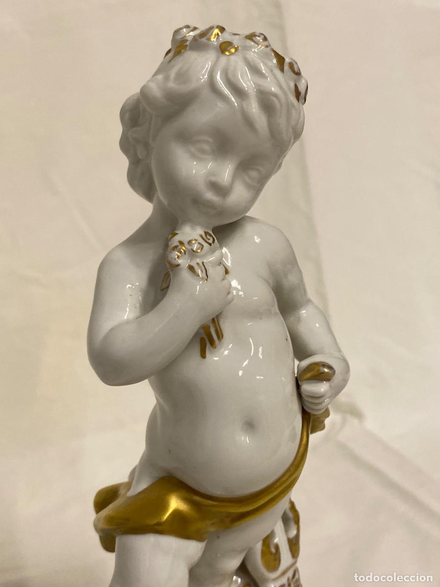 Antig&uuml;edades: PAREJA DE PORCELANAS DE LA MARCA HISPANIA. - Foto 8