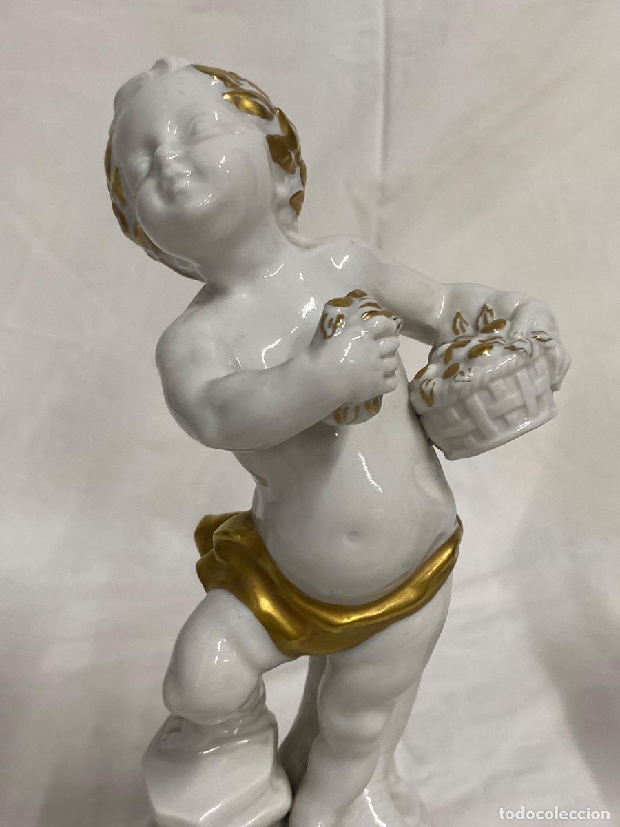 Antig&uuml;edades: PAREJA DE PORCELANAS DE LA MARCA HISPANIA. - Foto 9