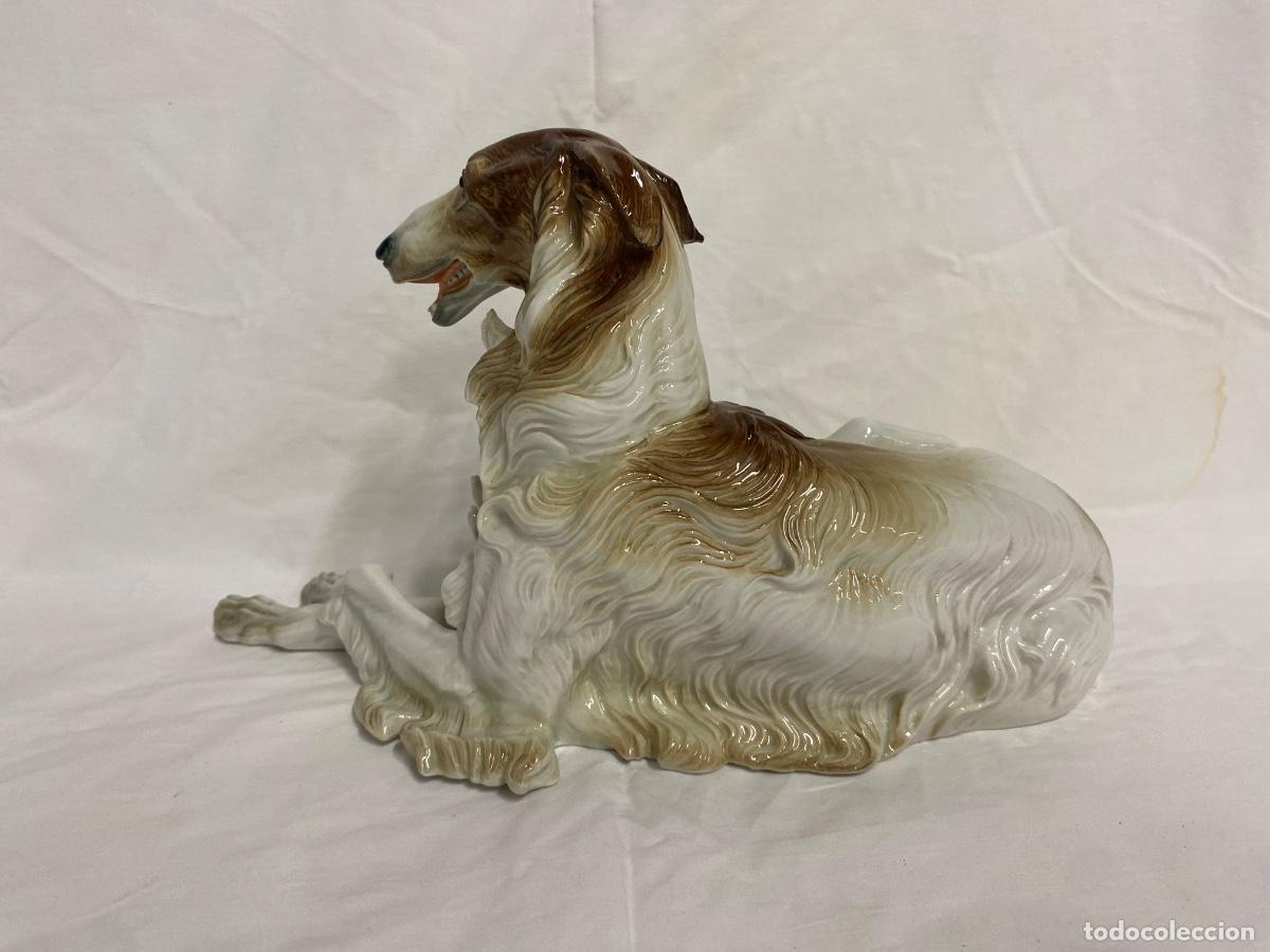 Antig&uuml;edades: FIGURA DE PERRO EN PORCELANA DE ALGORA. - Foto 2
