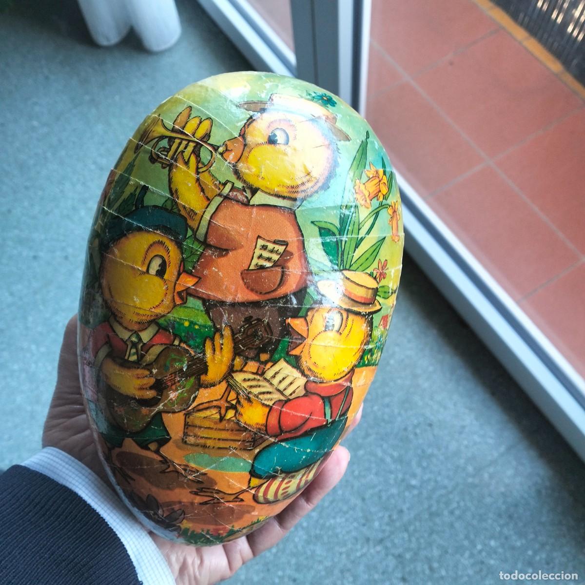 Antig&uuml;edades: GRAN HUEVO DE PASCUA. ALEMANIA A&Ntilde;OS 50. PAPEL MACH&Eacute;