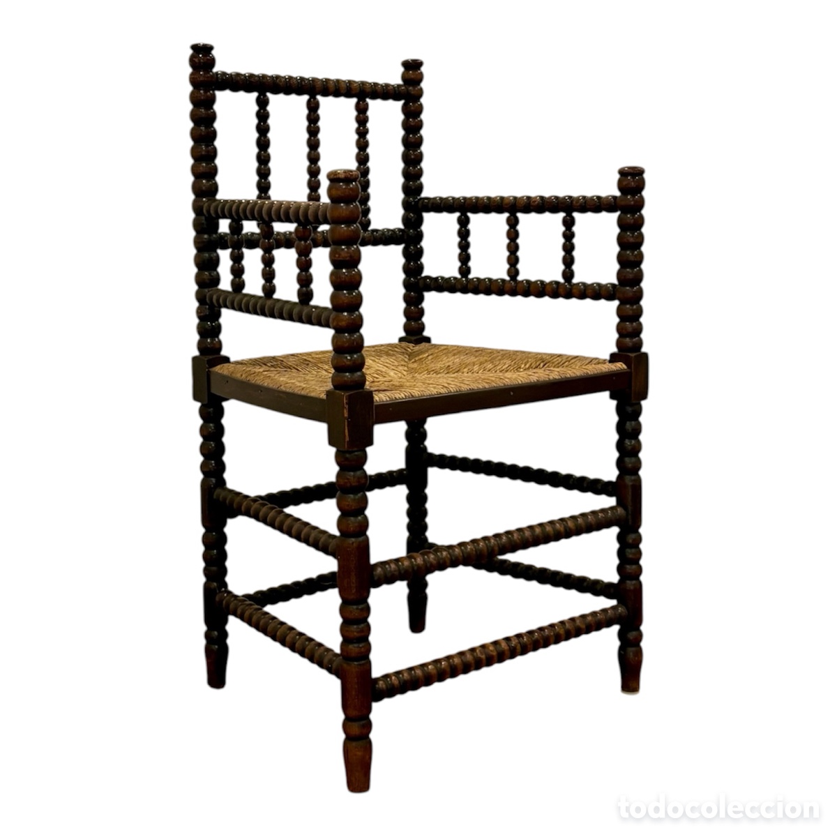 Antig&uuml;edades: Silla bobbin francesa Circa 1.880. - Foto 2