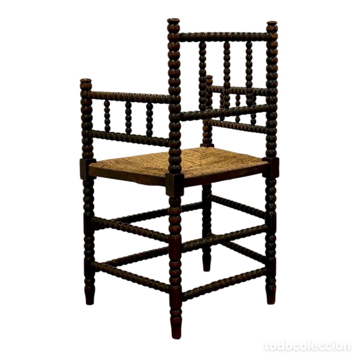 Antig&uuml;edades: Silla bobbin francesa Circa 1.880. - Foto 4