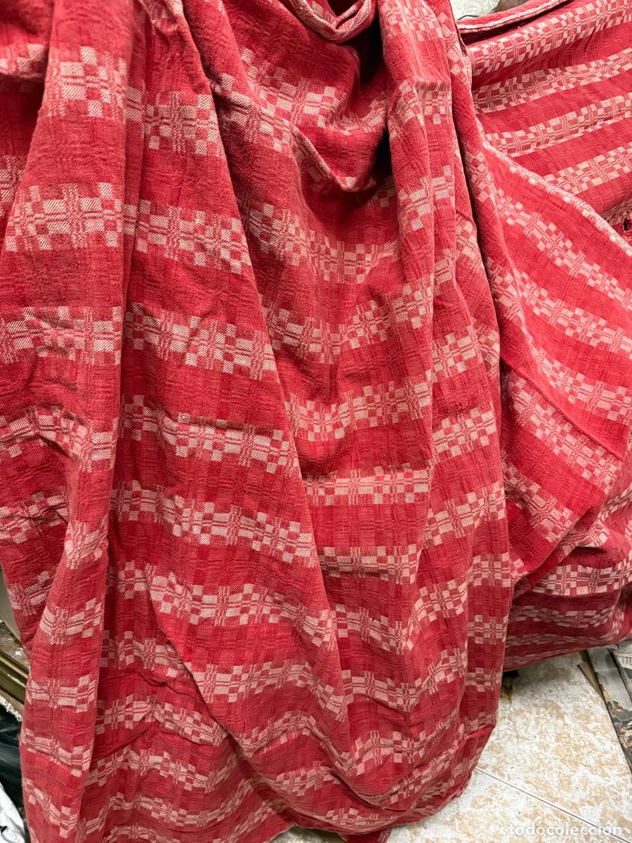 Antig&uuml;edades: Preciosa tela de colchon. Ideal para bolsos, tapiceria, patchwork&hellip; 4x1,30mts