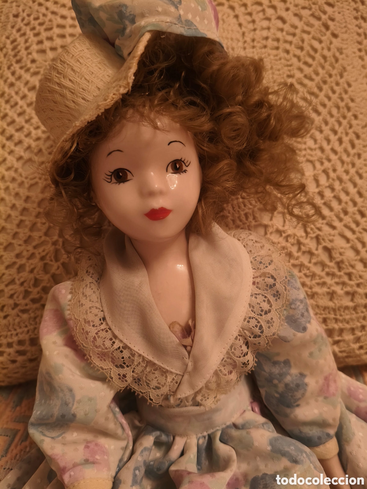 Antig&uuml;edades: Lote de 5 mu&ntilde;ecas de porcelana - Foto 4