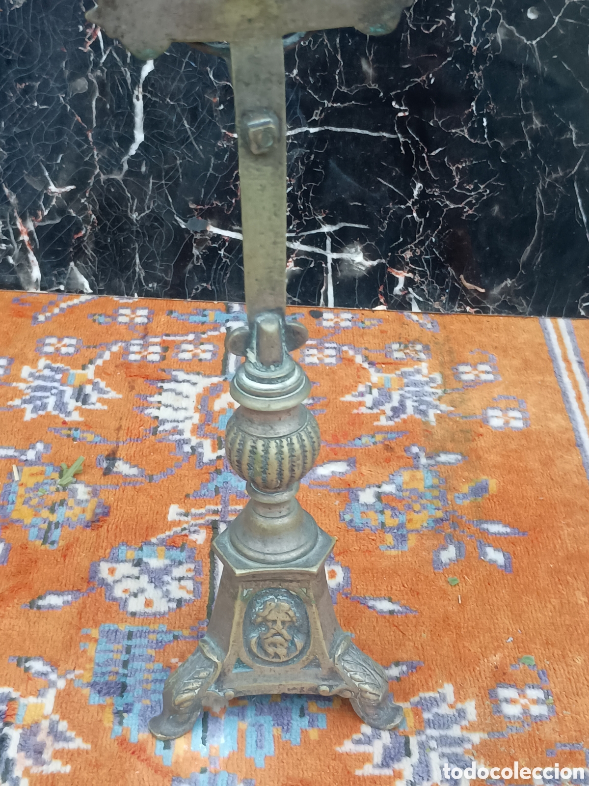 Antig&uuml;edades: Crucifijo bas&eacute; altar - Foto 4
