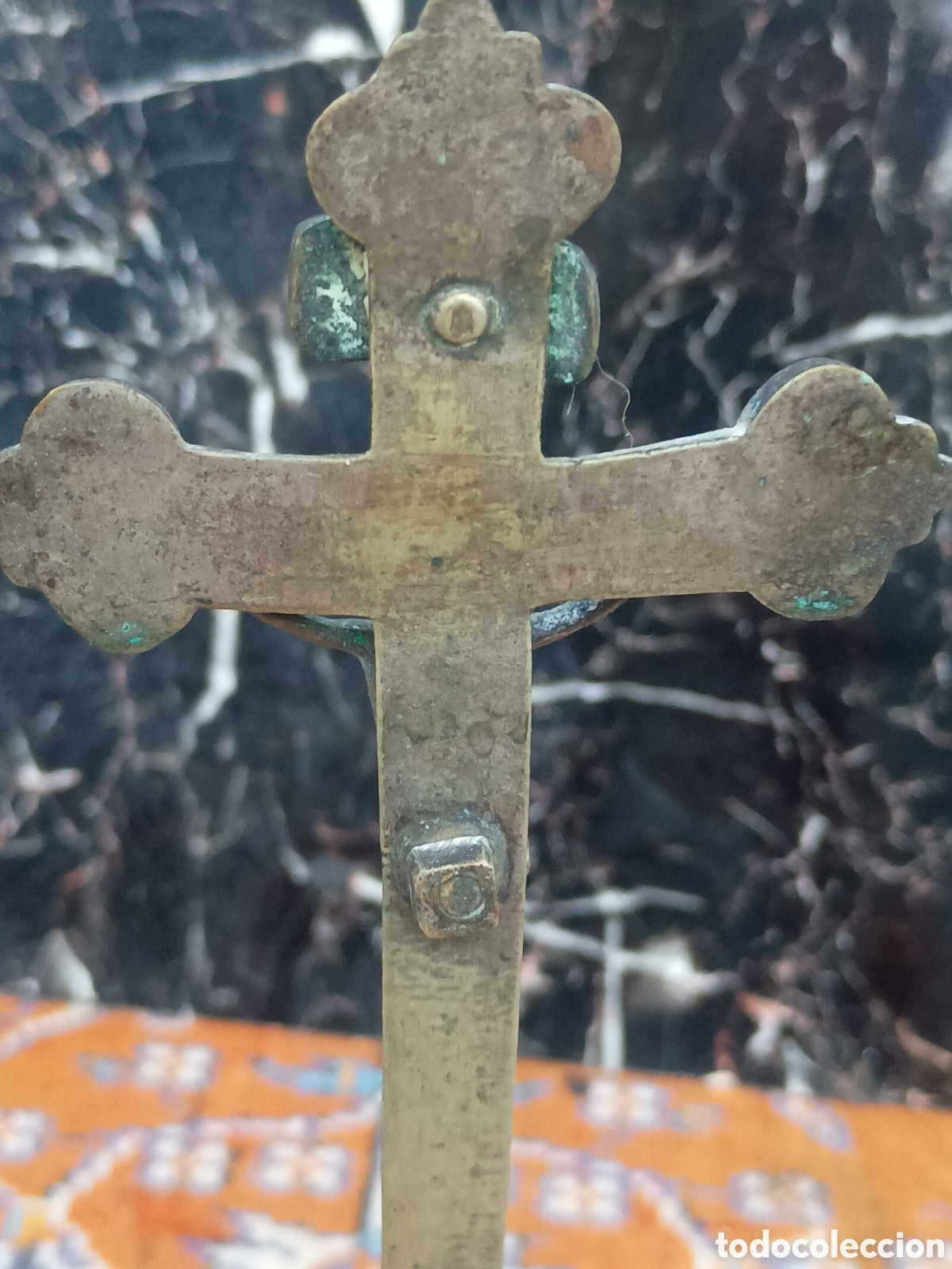 Antig&uuml;edades: Crucifijo bas&eacute; altar - Foto 5