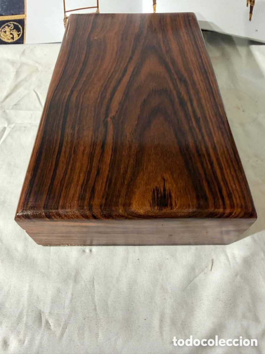 Antig&uuml;edades: Caja de Madera de Palisandro Vintage - Foto 2