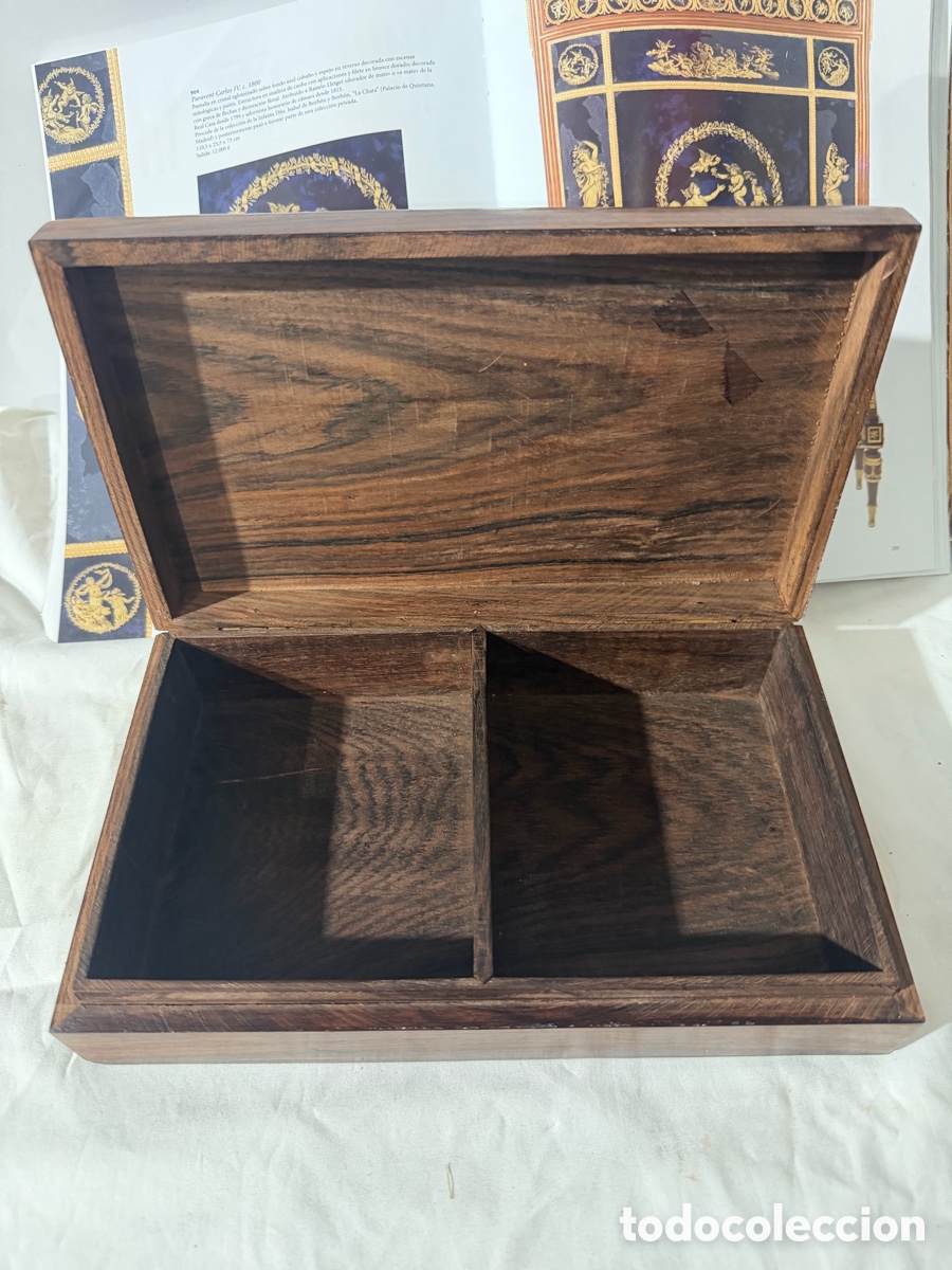Antig&uuml;edades: Caja de Madera de Palisandro Vintage - Foto 4