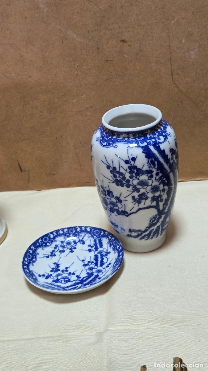 Antig&uuml;edades: jarron y plato porcelana oriental