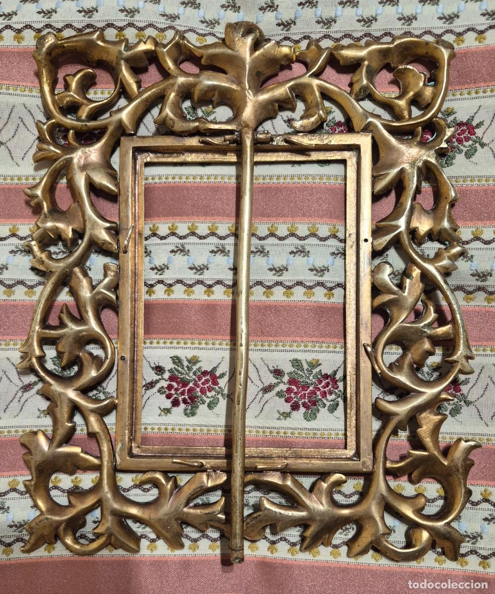 Antig&uuml;edades: MARCO DE BRONCE BARROCO - Foto 5