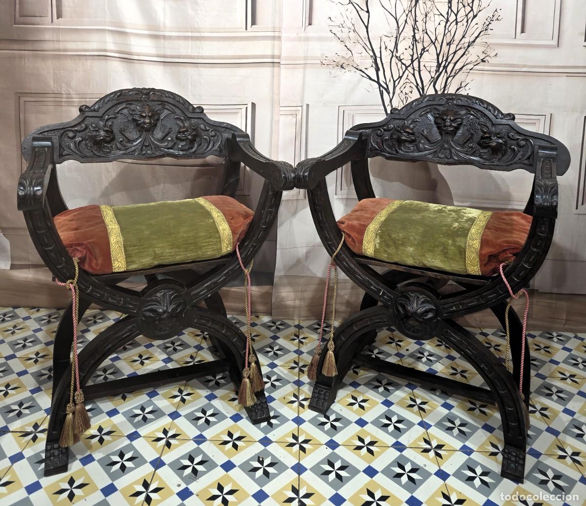 Antig&uuml;edades: Pareja de jamugas estilo renacentista