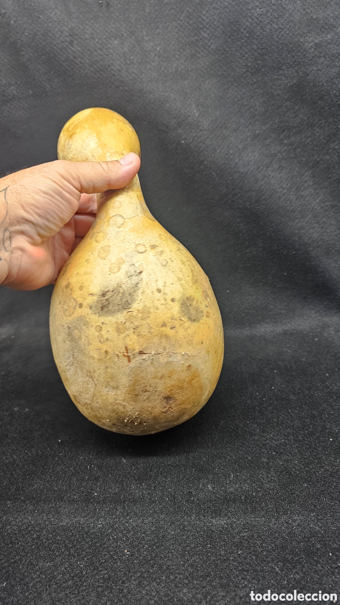 Antig&uuml;edades: Botella / recipiente de calabaza - Foto 2