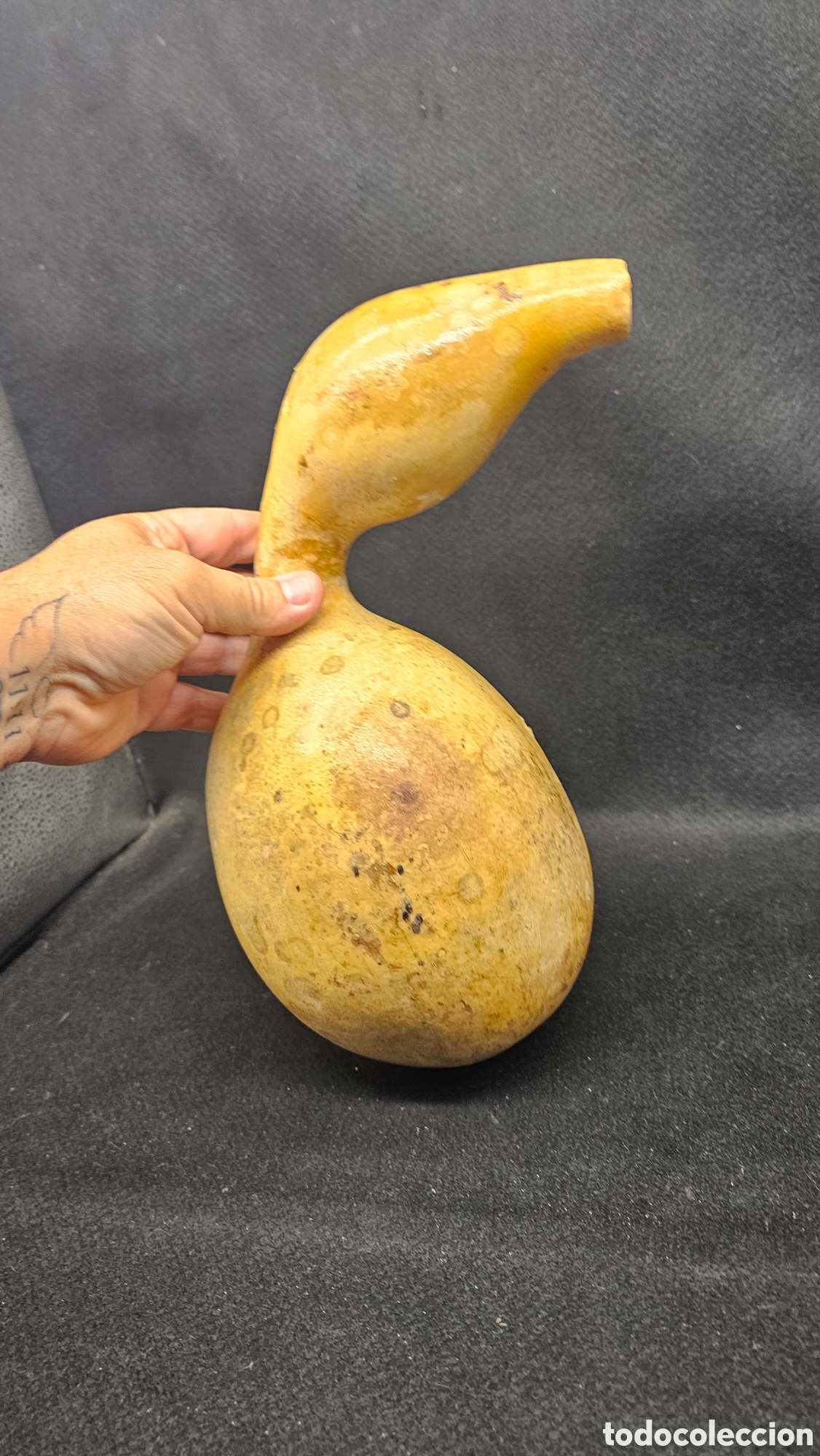 Antig&uuml;edades: Botella / recipiente de calabaza - Foto 7