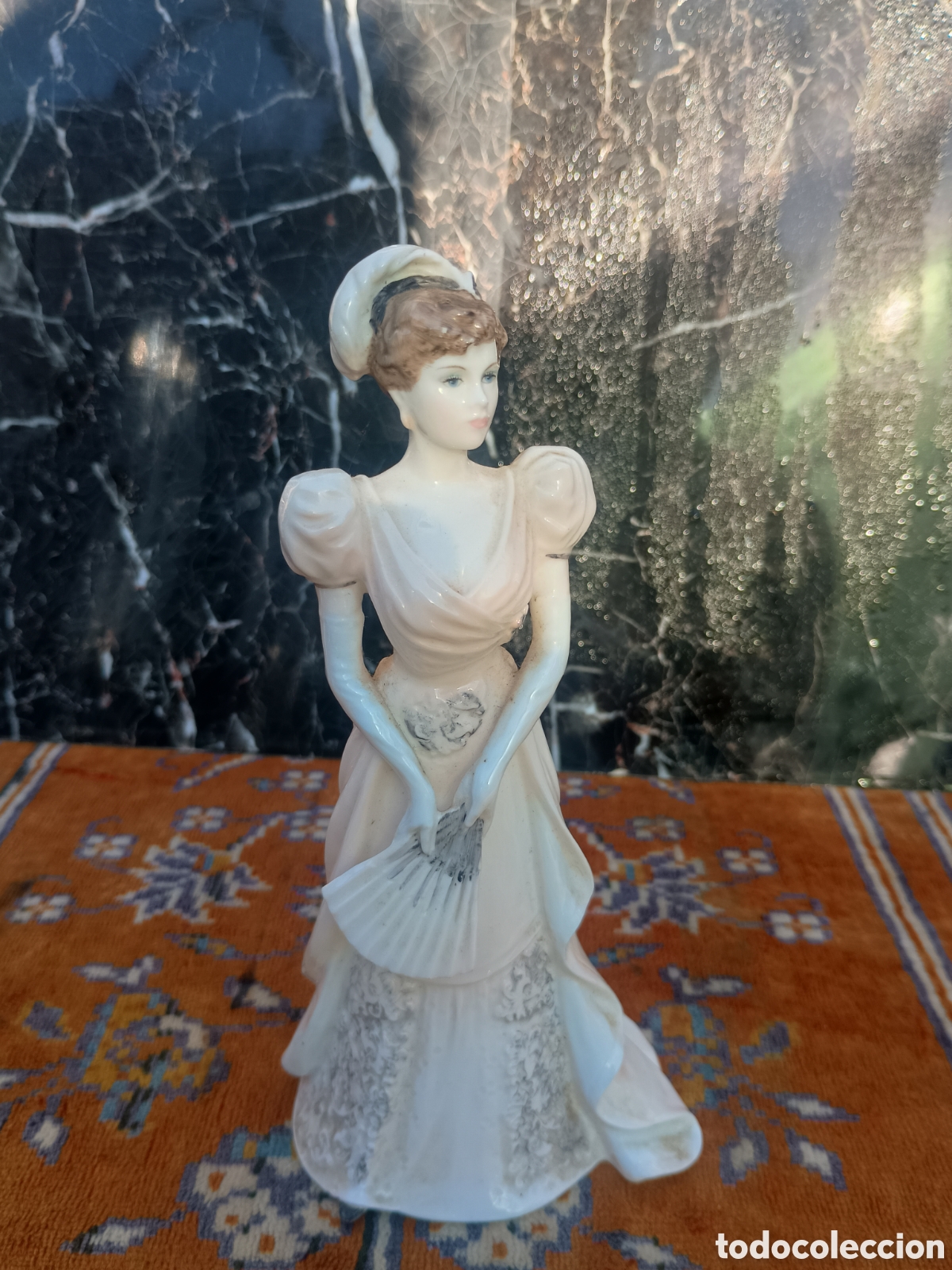 Antiquit&auml;ten: Figura femenina Coalport porcelana