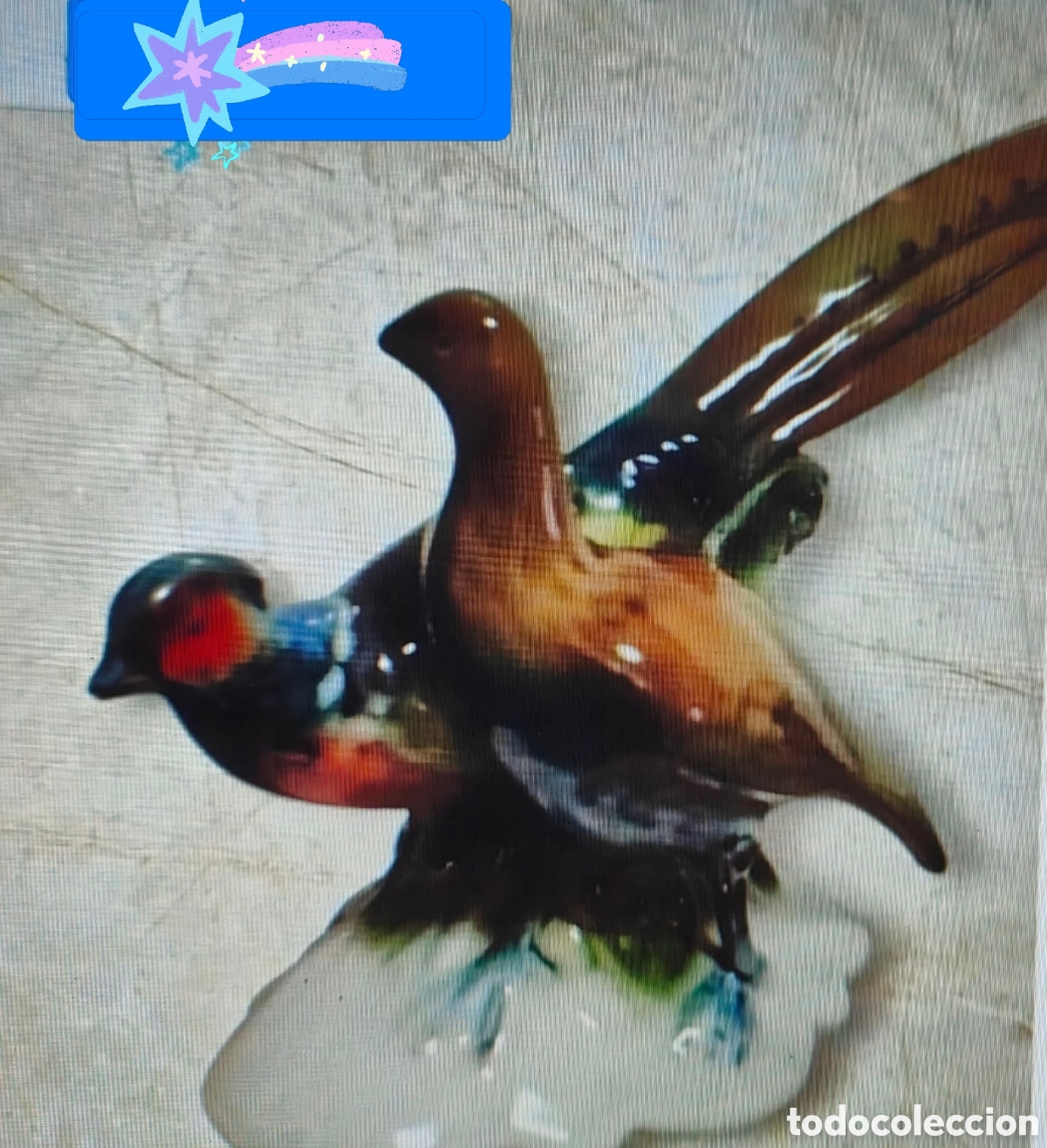 Antig&uuml;edades: :::: TC40 - FIGURITA DE PORCELANA PAJARITOS